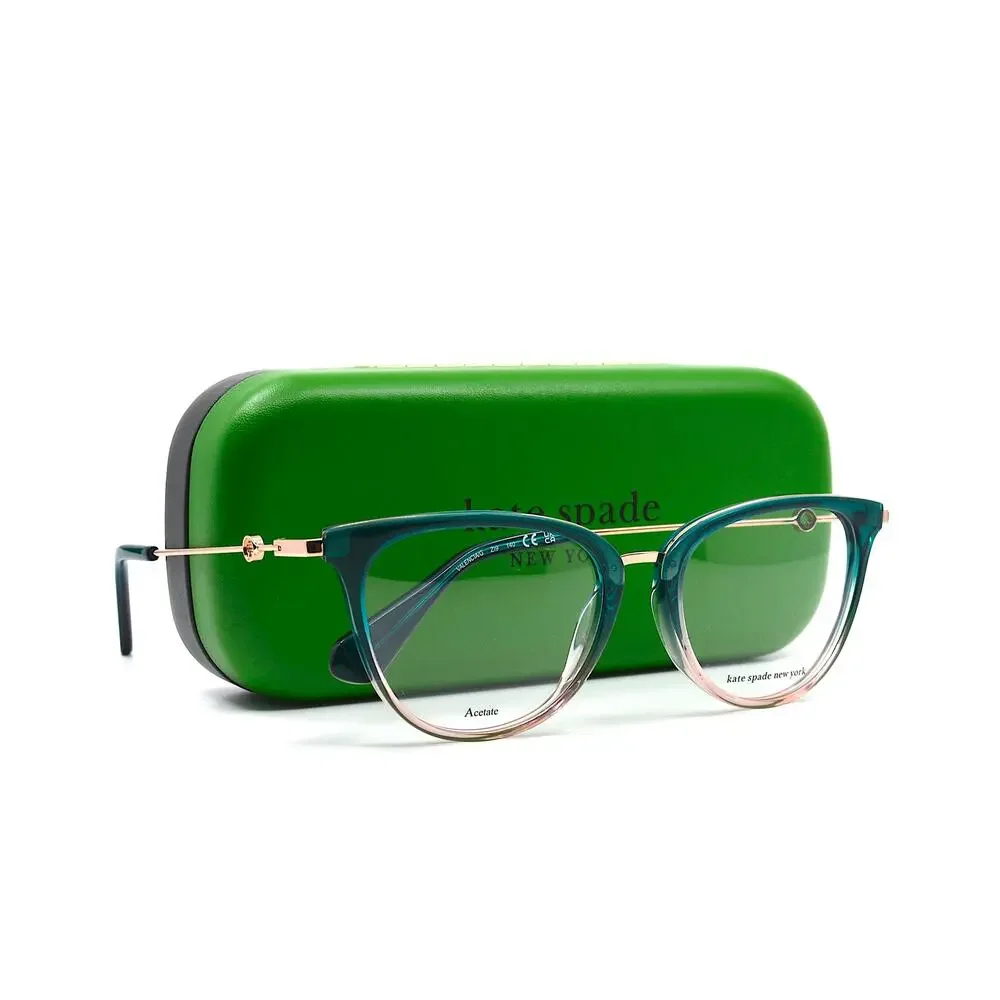 NEW KATE SPADE VALENCIA/G GREEN/PINK AUTHENTIC EYEGLASSES FRAME - Picture 5 of 13
